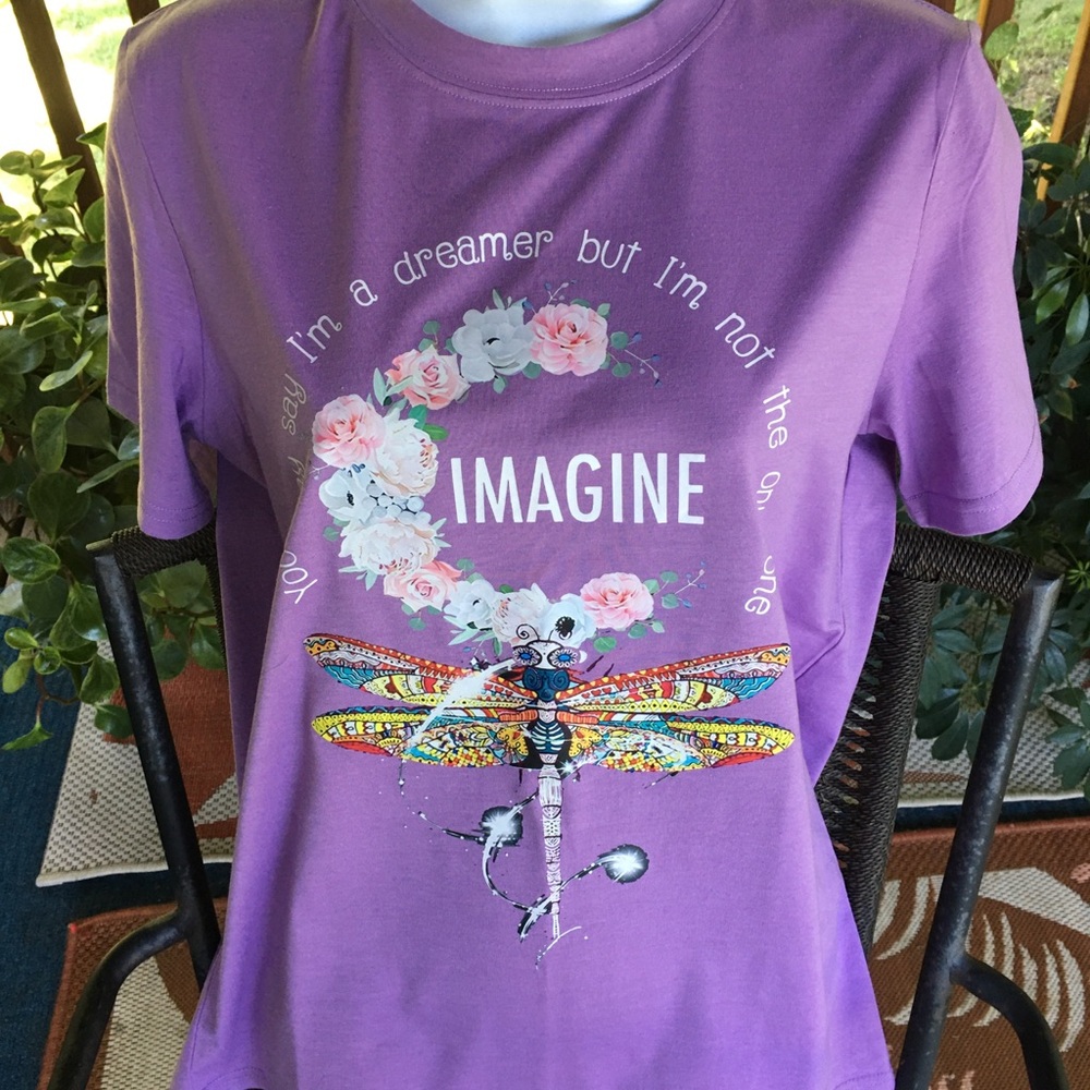 Imagine Dragonfly T-shirt NWOT